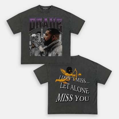 Unisex-Adult Ultra Cotton Washed T-Shirt Graphic DRAKE TEE 
