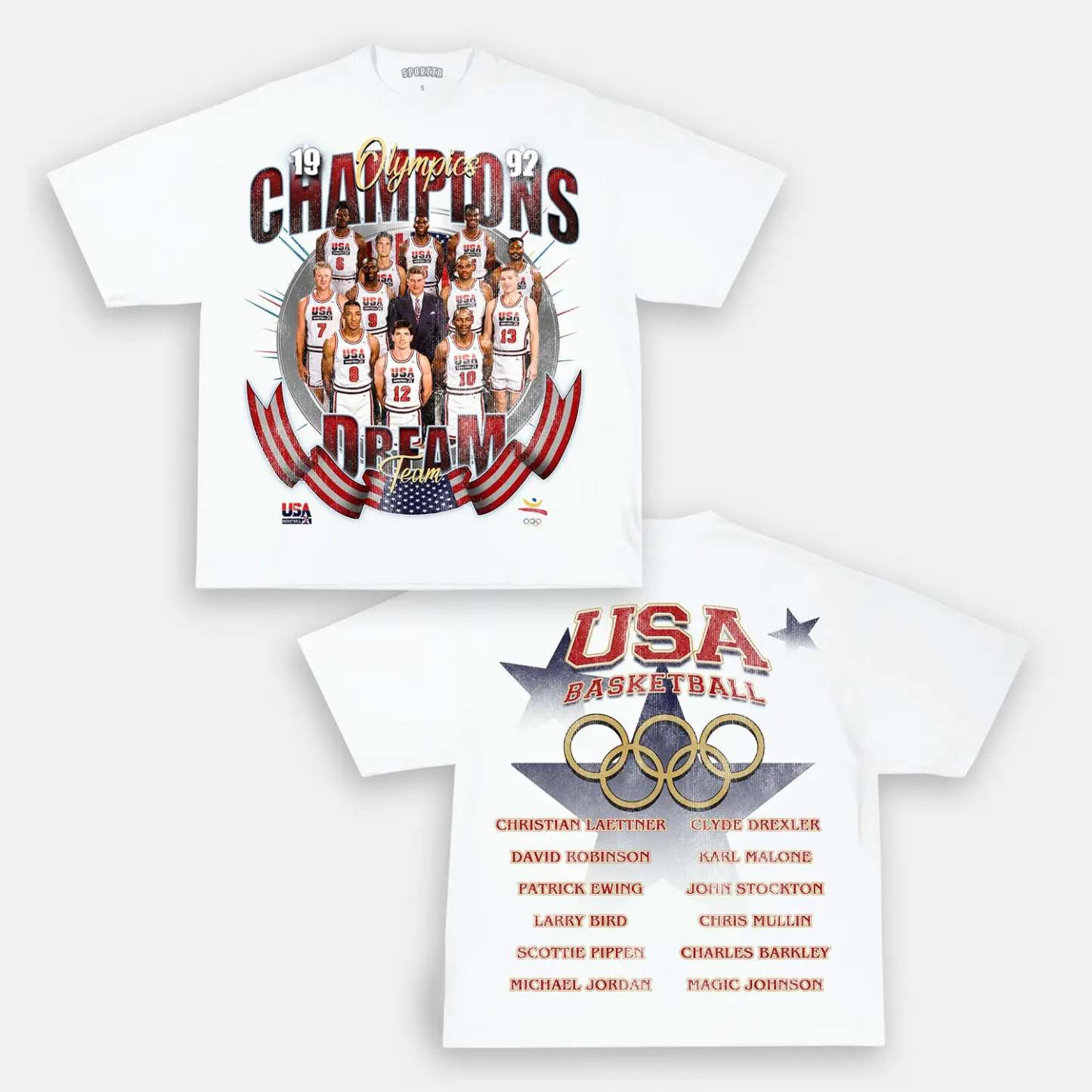 Unisex-Adult Ultra Cotton Washed T-Shirt Graphic DREAM TEAM TEE