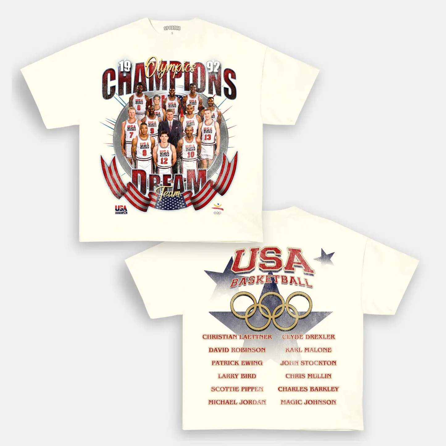 Unisex-Adult Ultra Cotton Washed T-Shirt Graphic DREAM TEAM TEE