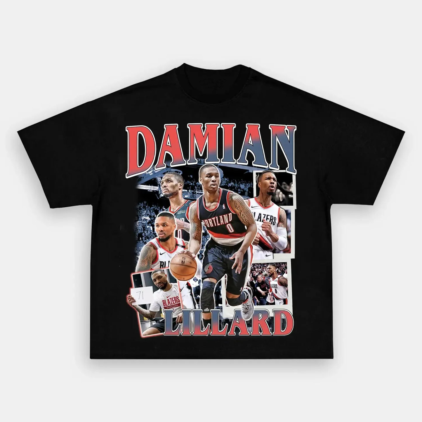 Washed T-Shirt Damian Lillard TEE Unisex-Adult Ultra Cotton | TIDESENCE