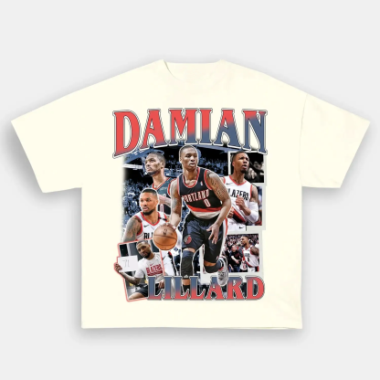 Washed T-Shirt Damian Lillard TEE Unisex-Adult Ultra Cotton | TIDESENCE