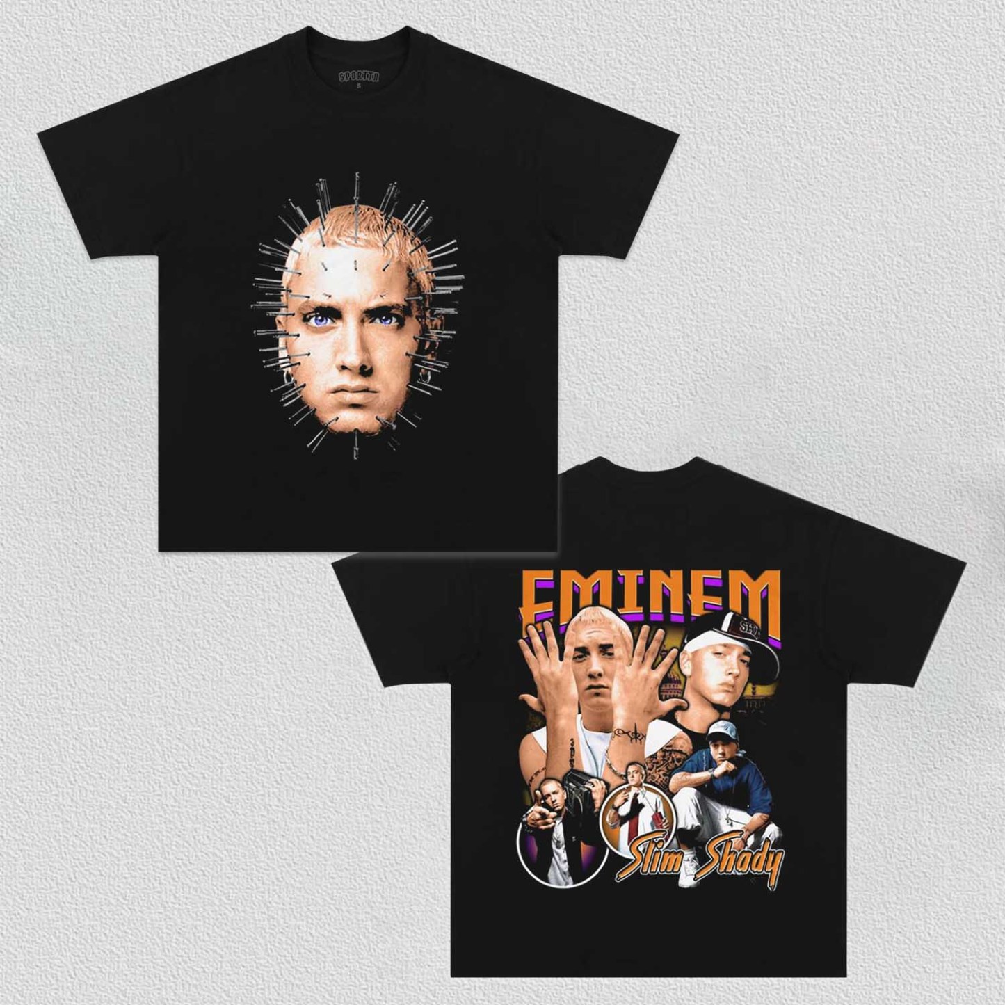Unisex-Adult Ultra Cotton Washed T-Shirt Graphic EMINEM V2 TEE