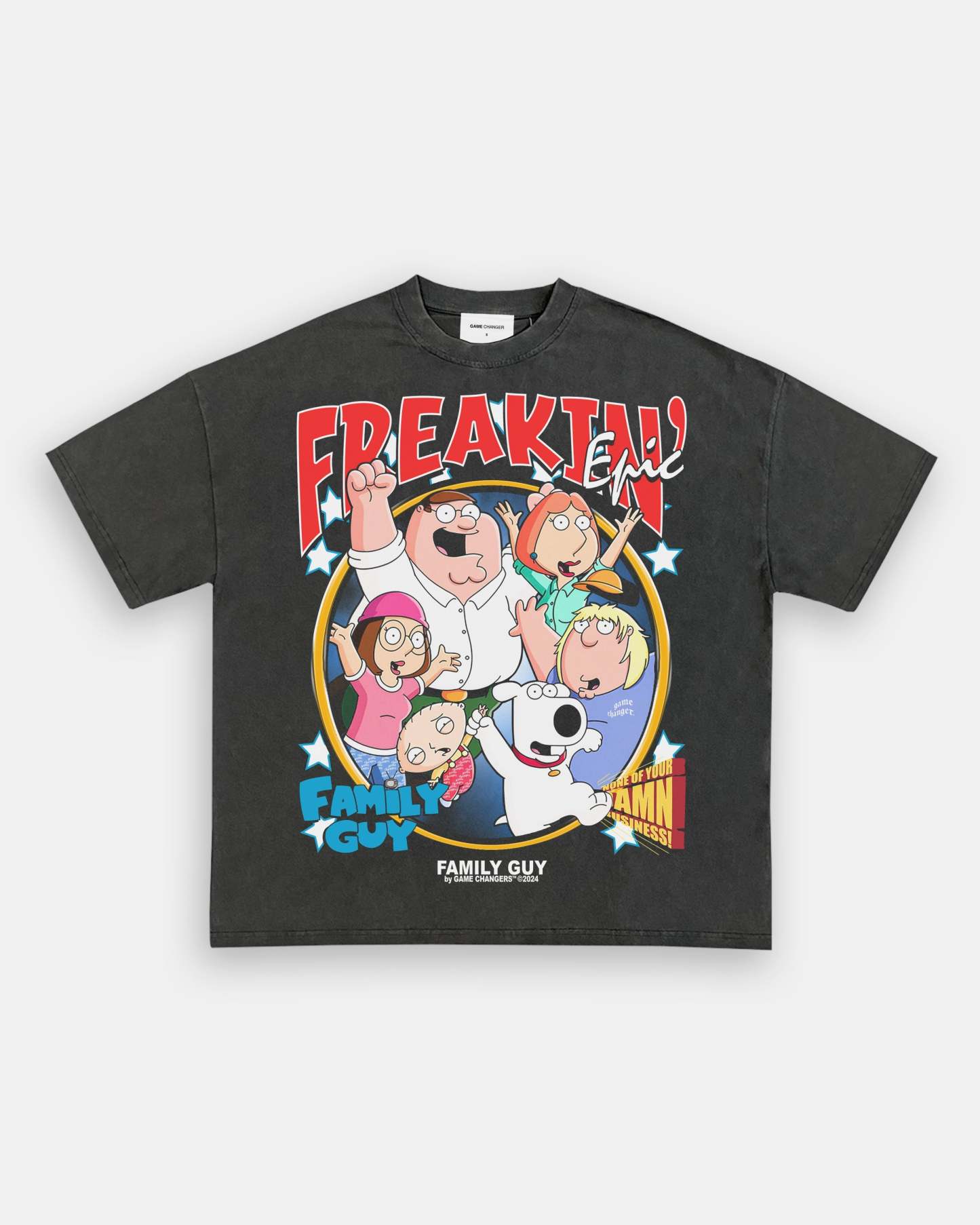 Unisex-Adult Ultra Cotton Washed T-Shirt Graphic FAMILY GUY TEE