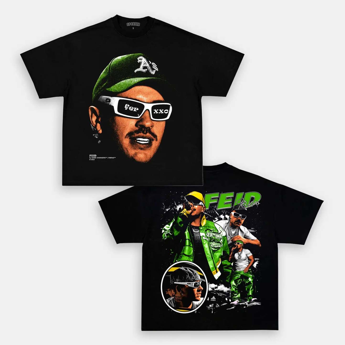 Unisex-Adult Ultra Cotton Washed T-Shirt Graphic FEID V3 TEE 