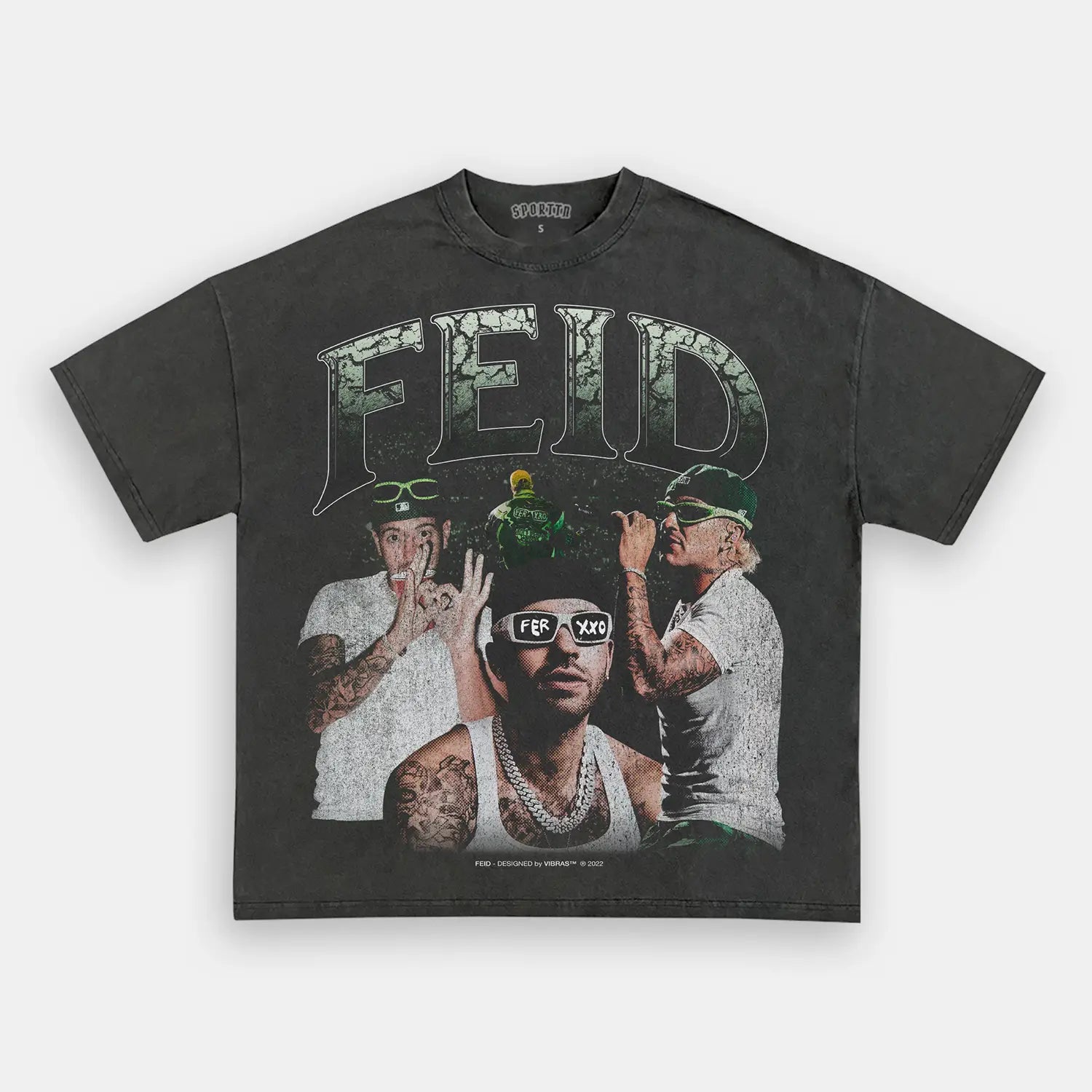 Unisex-Adult Ultra Cotton Washed T-Shirt Graphic FEID VINTAGE TEE 