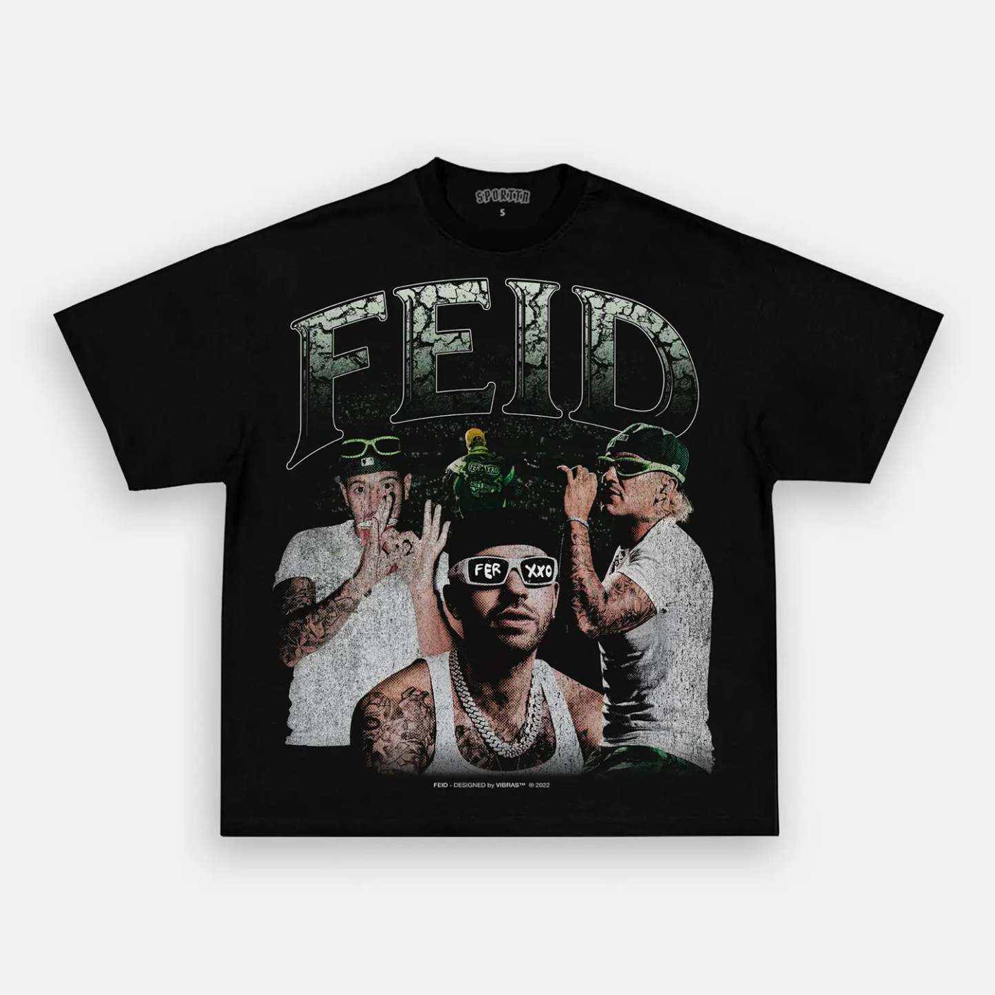 Unisex-Adult Ultra Cotton Washed T-Shirt Graphic FEID VINTAGE TEE 