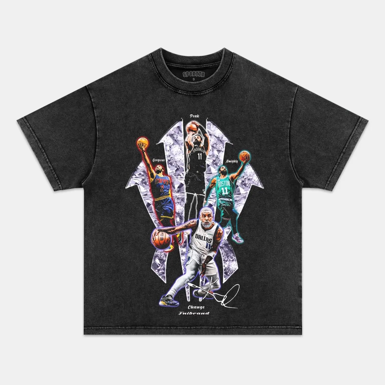 Unisex-Adult Ultra Cotton Washed T-Shirt Graphic  FOUR SHOOTING GUARDS VINTAGE TEE 
