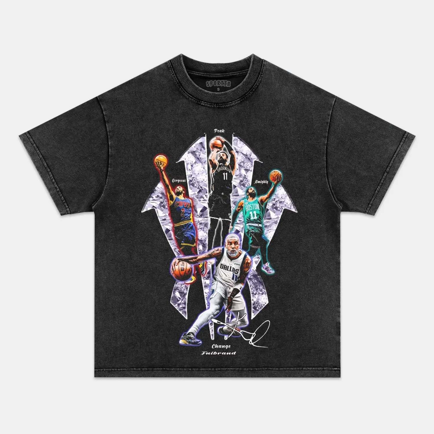 Unisex-Adult Ultra Cotton Washed T-Shirt Graphic FOUR SHOOTING GUARDS VINTAGE TEE
