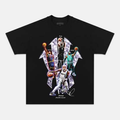 Unisex-Adult Ultra Cotton Washed T-Shirt Graphic  FOUR SHOOTING GUARDS VINTAGE TEE 