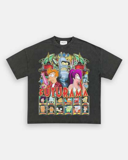 Unisex-Adult Ultra Cotton Washed T-Shirt Graphic FUTURAMA TEE