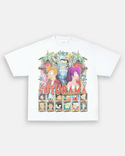 Unisex-Adult Ultra Cotton Washed T-Shirt Graphic FUTURAMA TEE