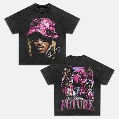 Unisex-Adult Ultra Cotton Washed T-Shirt Graphic FUTURE HENDRIX TEE 