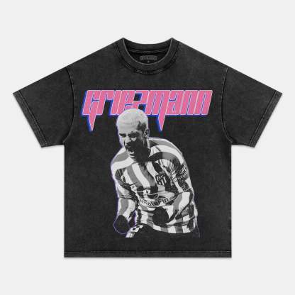 Unisex-Adult Ultra Cotton Washed T-Shirt Graphic GRIEZMANN CLASSIC TEE 