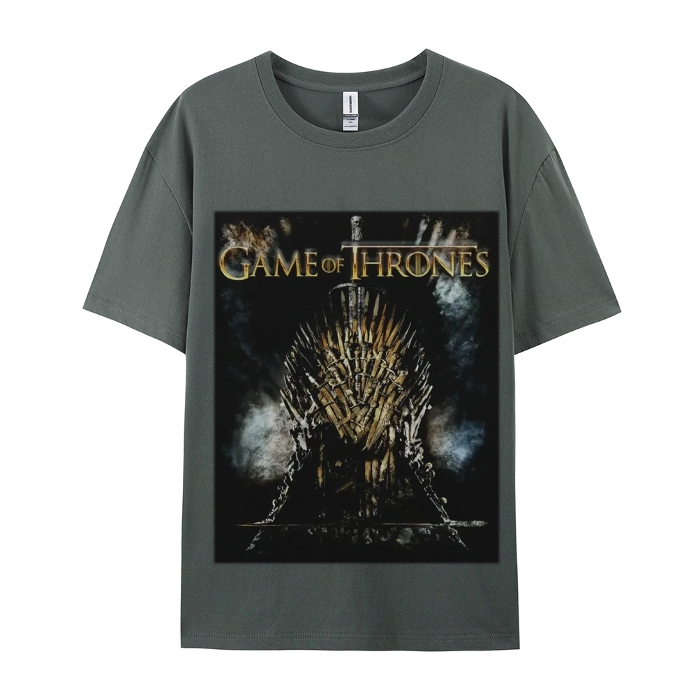 Unisex-Adult Ultra Cotton Washed T-Shirt Graphic GAME OF THRONES TEE 