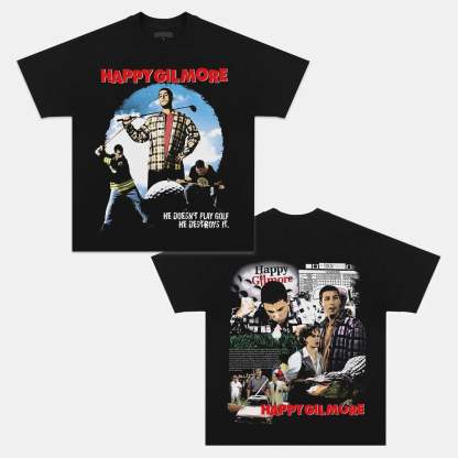 Unisex-Adult Ultra Cotton Washed T-Shirt Graphic HAPPY GILMORE TEE 