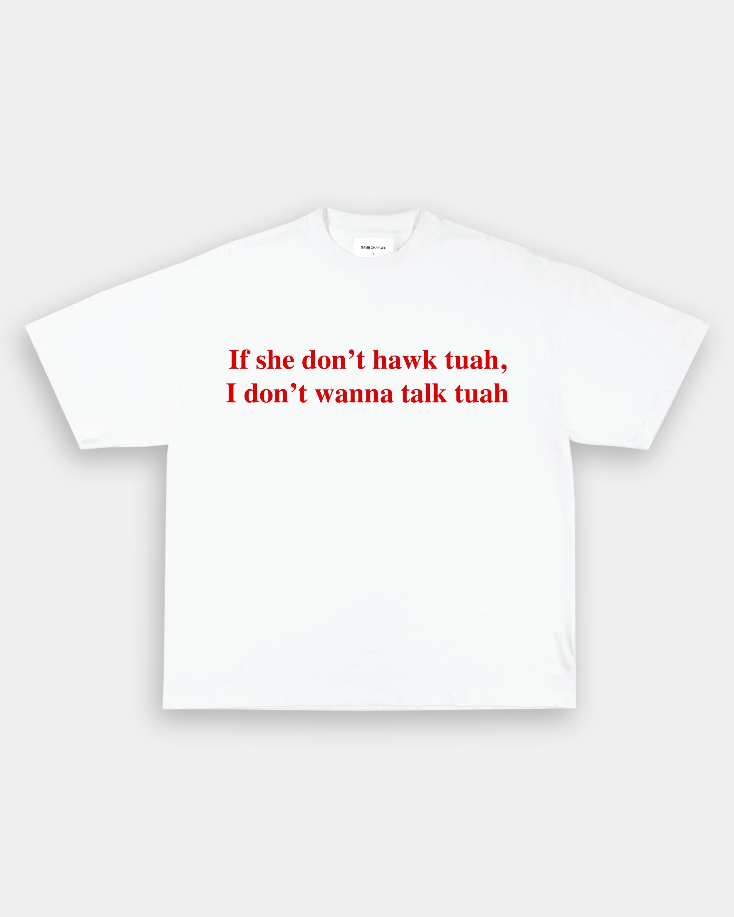 Unisex-Adult Ultra Cotton Washed T-Shirt Graphic HAWK TUAH V2 TEE