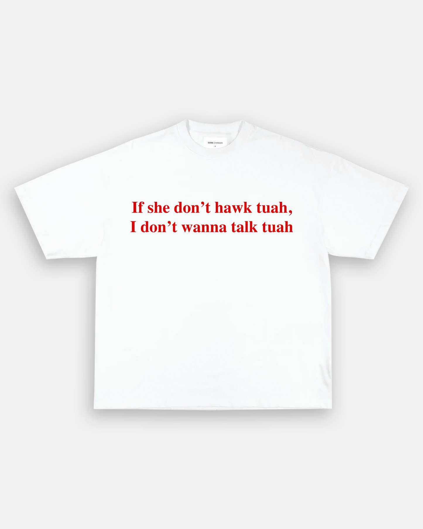 Unisex-Adult Ultra Cotton Washed T-Shirt Graphic HAWK TUAH V2 TEE