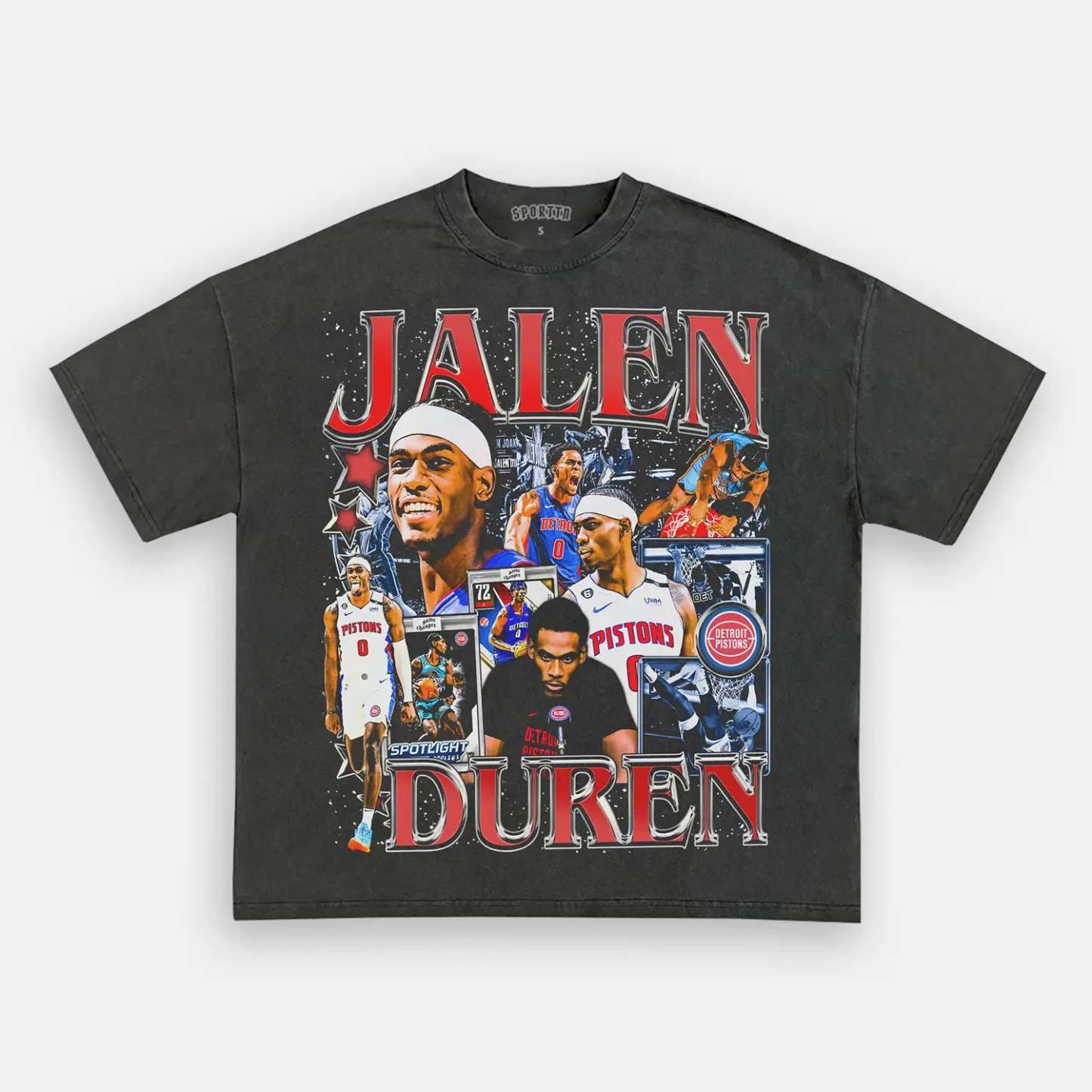 Unisex-Adult Ultra Cotton Washed T-Shirt Graphic  JALEN DUREN TEE 