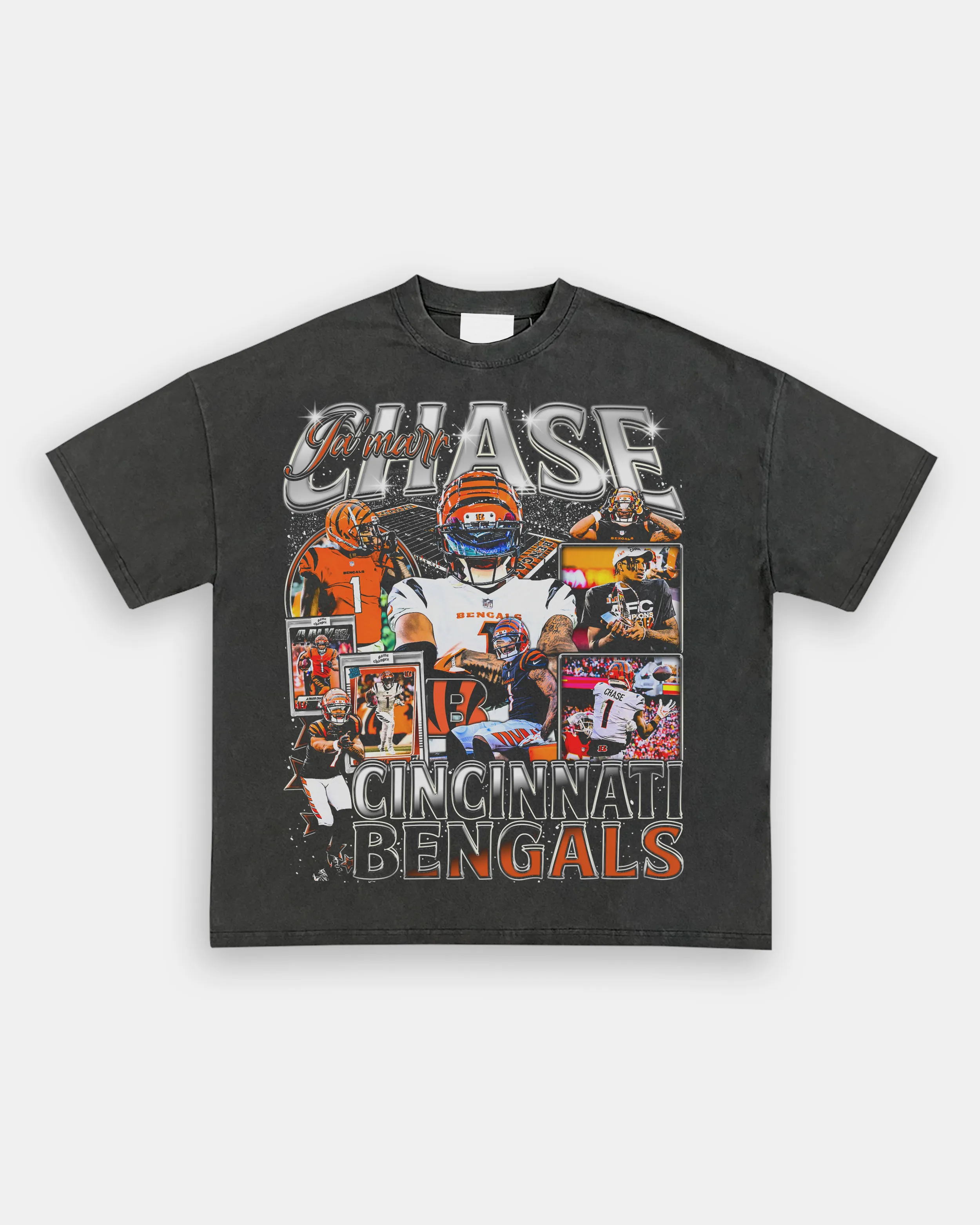 T-Shirt JAMARR CHASE Graphic TEE Unisex-Adult Cotton Washed | TIDESENCE
