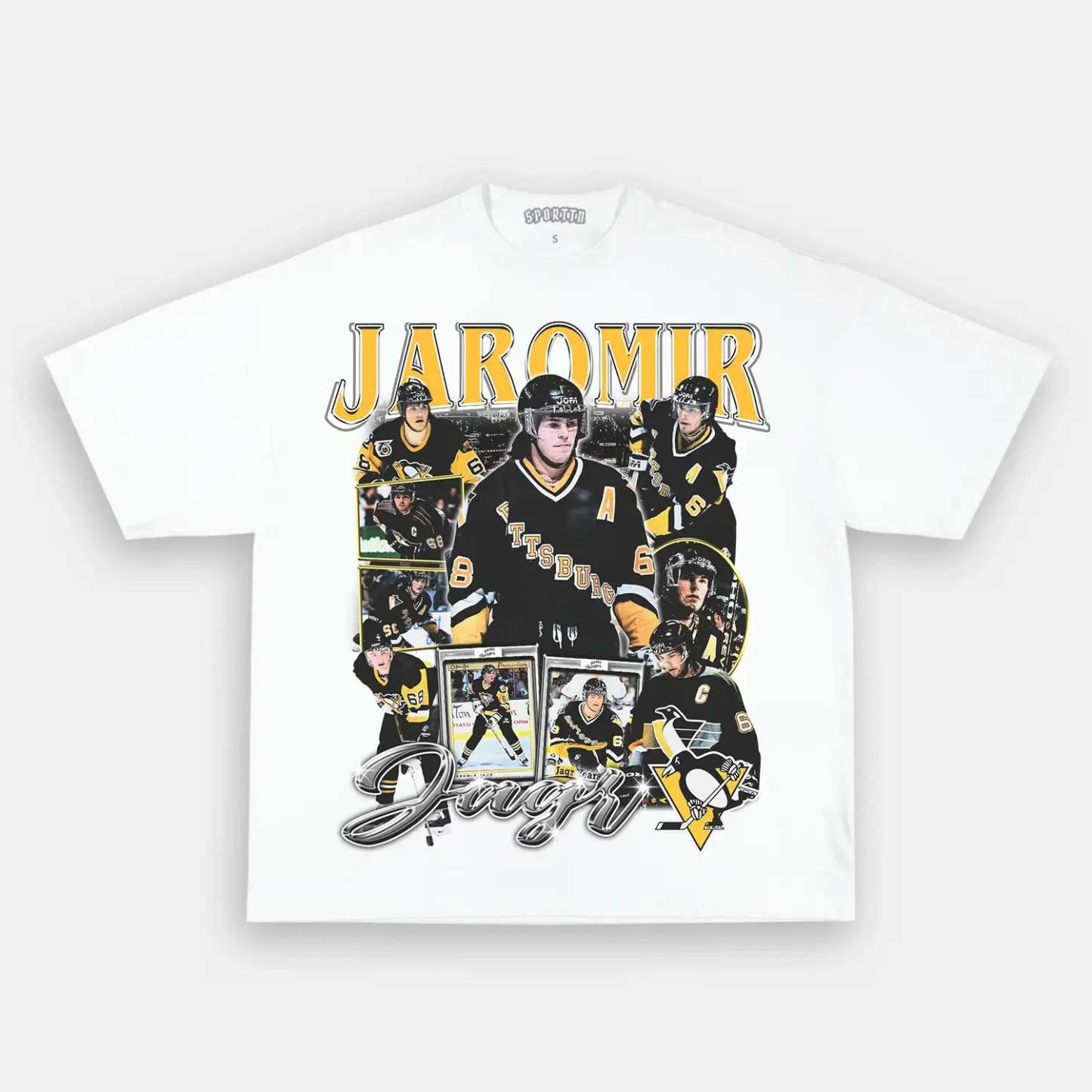 Unisex-Adult Ultra Cotton Washed T-Shirt Graphic JAROMIR JAGR TEE 