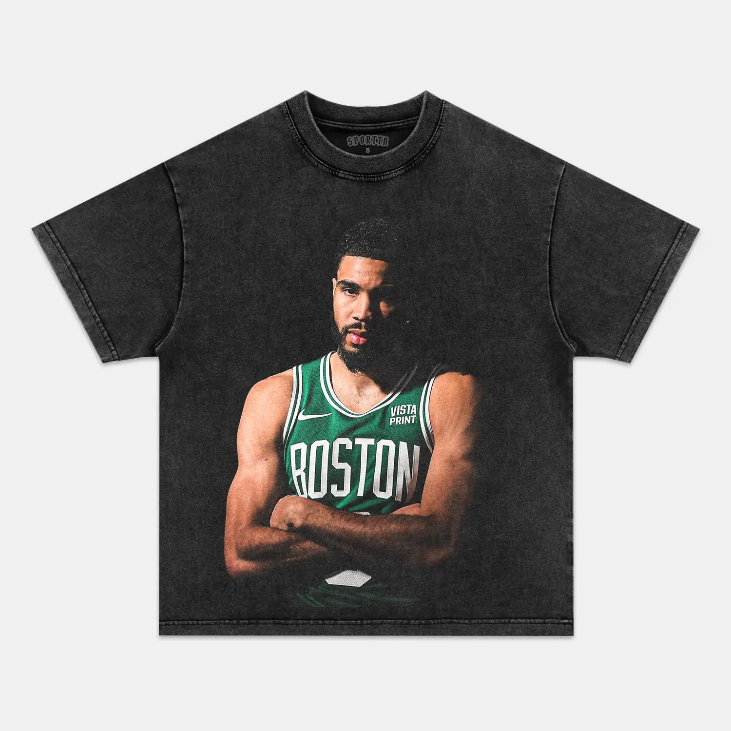 Unisex-Adult Ultra Cotton Washed T-Shirt Graphic JAYSON TATUM VINTAGE TEE 