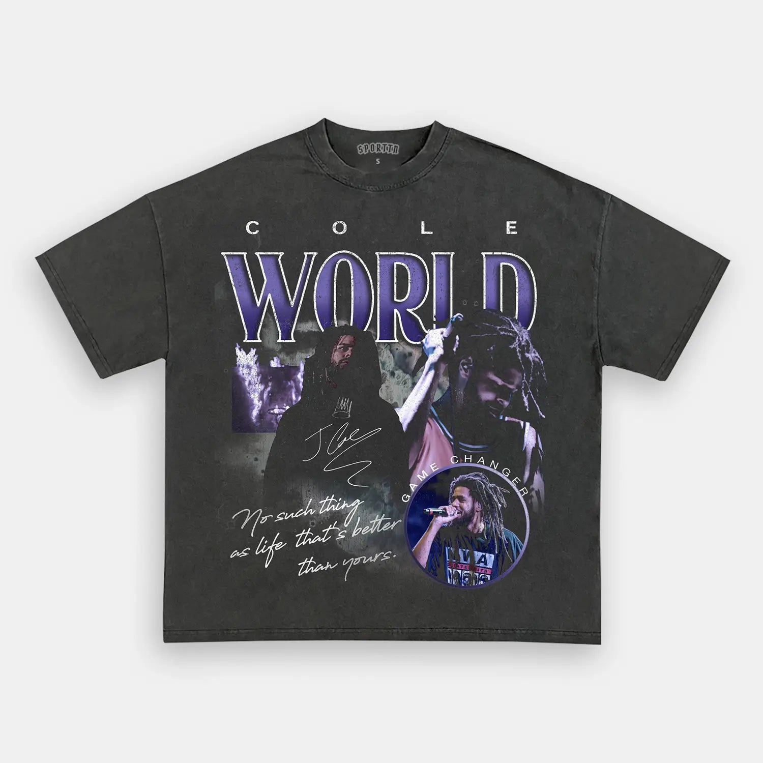 Unisex-Adult Ultra Cotton Washed T-Shirt Graphic J COLE TEE 