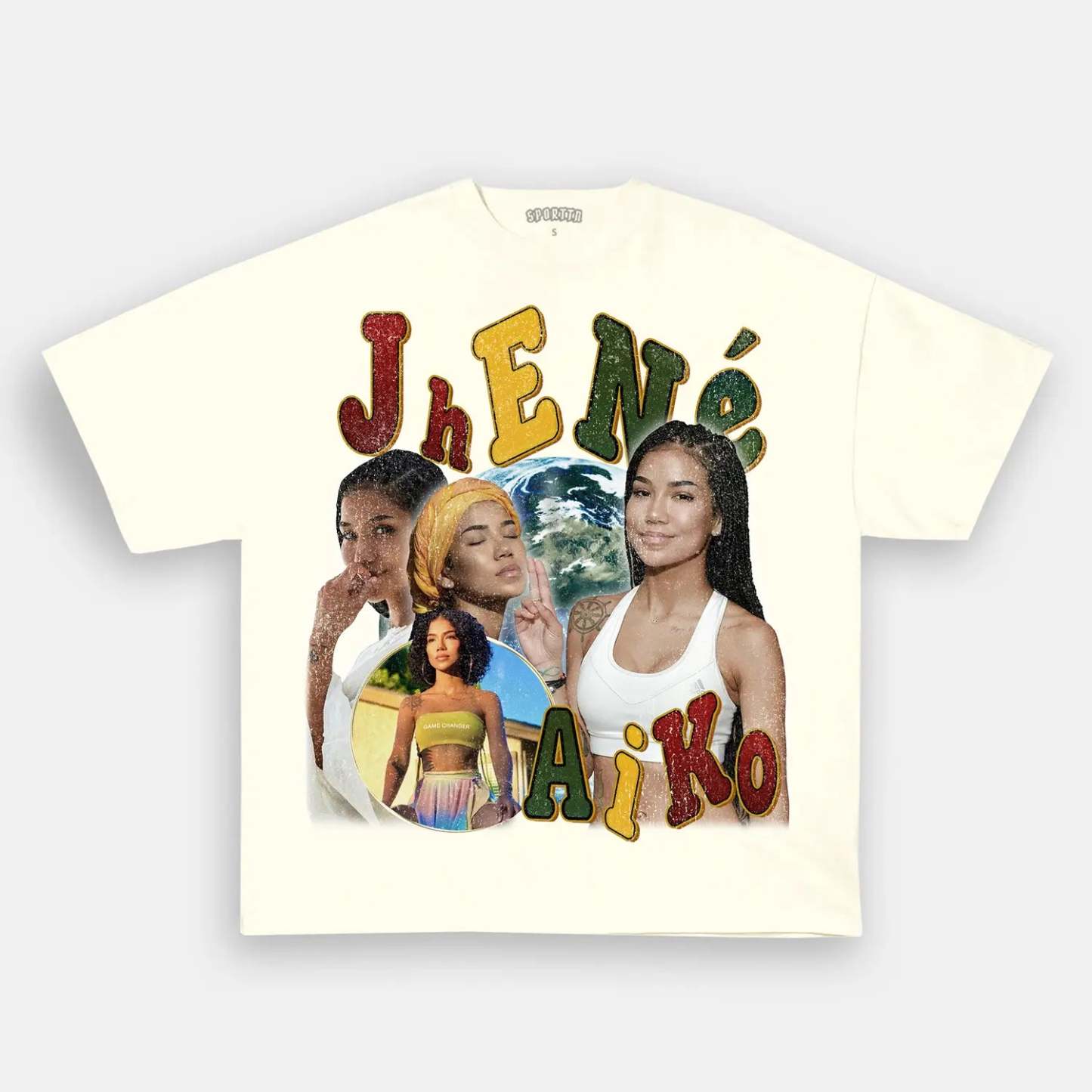Unisex-Adult Ultra Cotton Washed T-Shirt Graphic JHENE AIKO TEE 