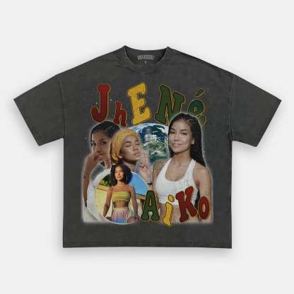 Unisex-Adult Ultra Cotton Washed T-Shirt Graphic JHENE AIKO TEE 