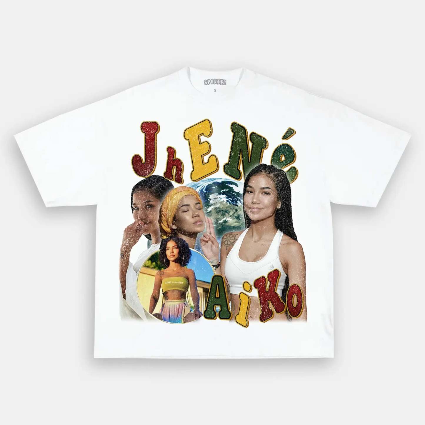 Unisex-Adult Ultra Cotton Washed T-Shirt Graphic JHENE AIKO TEE 