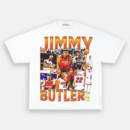 Unisex-Adult Ultra Cotton Washed T-Shirt Graphic JIMMY BUTLER V2 TEE 
