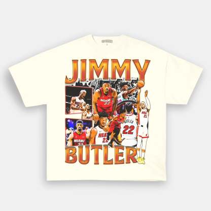Unisex-Adult Ultra Cotton Washed T-Shirt Graphic JIMMY BUTLER V2 TEE 