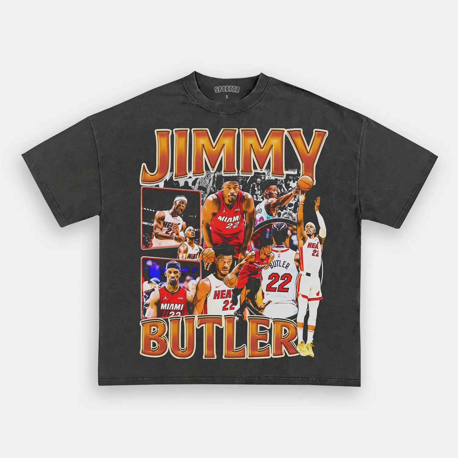 Unisex-Adult Ultra Cotton Washed T-Shirt Graphic JIMMY BUTLER V2 TEE 
