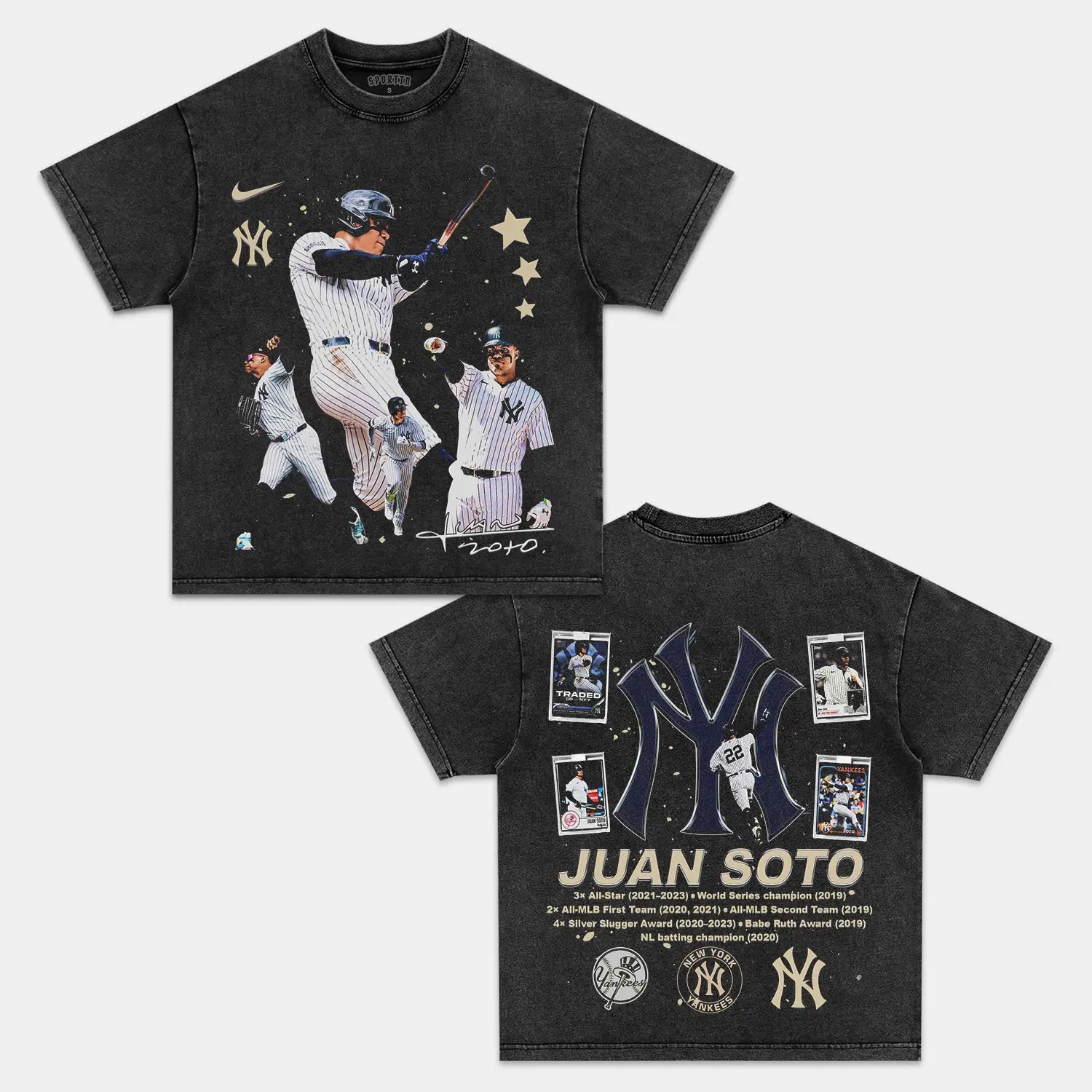 Unisex-Adult Ultra Cotton Washed T-Shirt Graphic  JUAN SOTO V3 TEE 