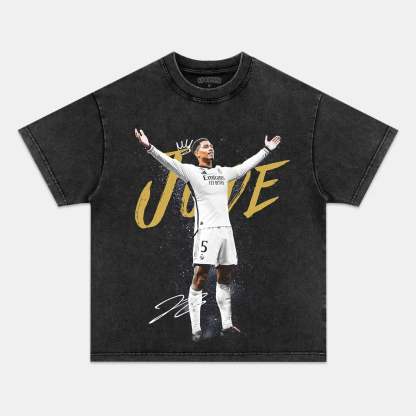 Unisex-Adult Ultra Cotton Washed T-Shirt Graphic JUDE BELLINGHAM 