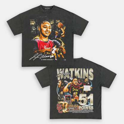 Unisex-Adult Ultra Cotton Washed T-Shirt Graphic  JUJU WATKINS TEE - [DS] 