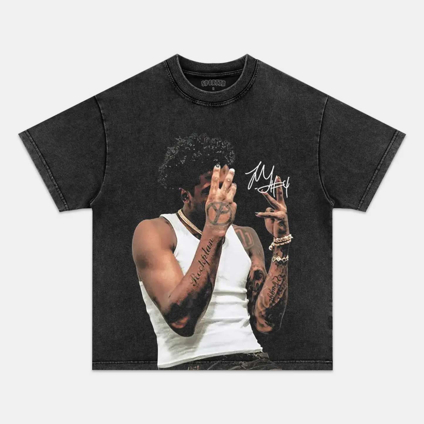 Unisex-Adult Ultra Cotton Washed T-Shirt Graphic JALEN GREEN TEE