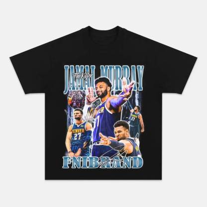 Unisex-Adult Ultra Cotton Washed T-Shirt Graphic  JAMAL MURRAY  VINTAGE TEE 