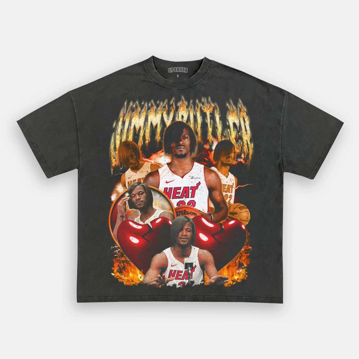 Unisex-Adult Ultra Cotton Washed T-Shirt Graphic Jimmy Butler T-Shirt