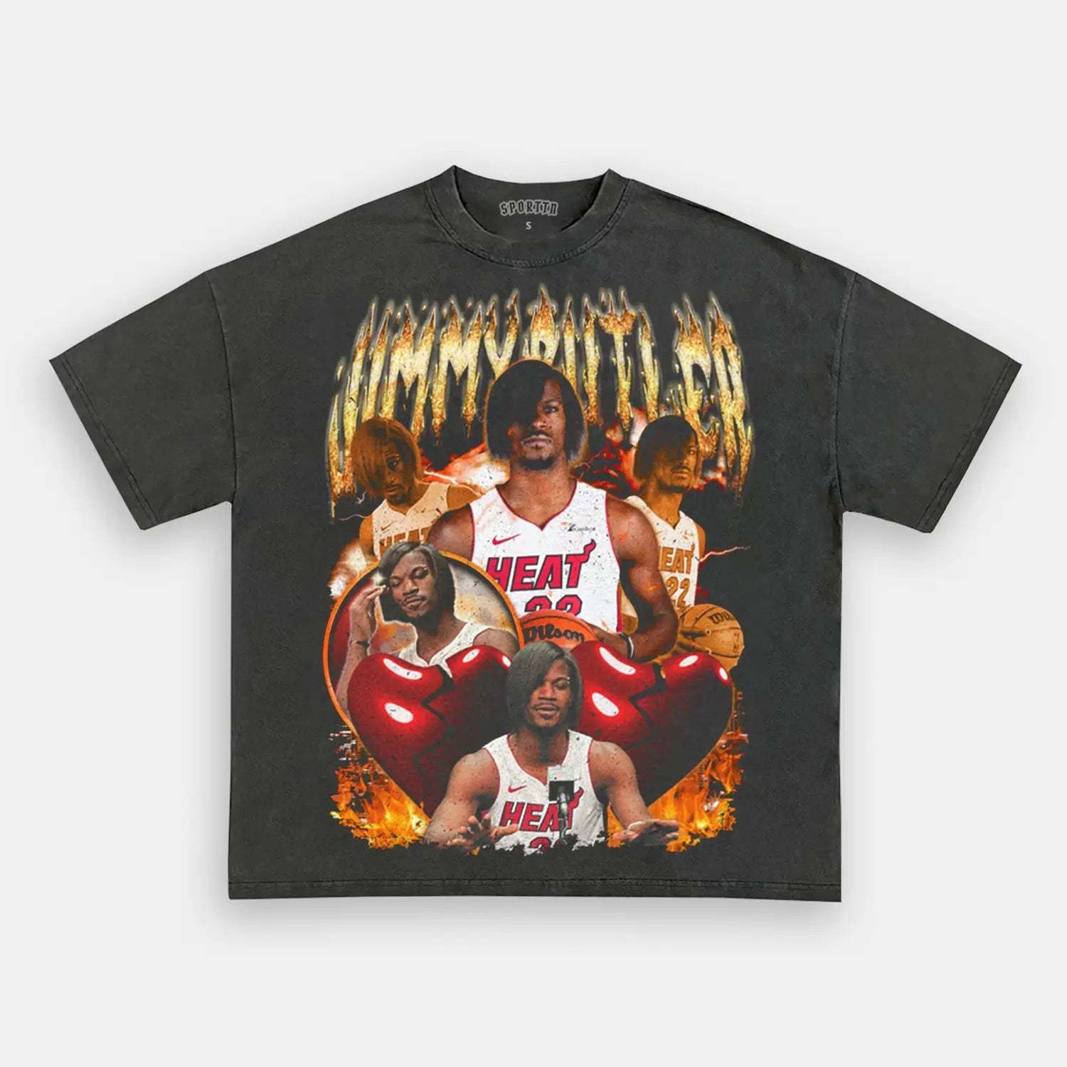 Unisex-Adult Ultra Cotton Washed T-Shirt Graphic Jimmy Butler T-Shirt