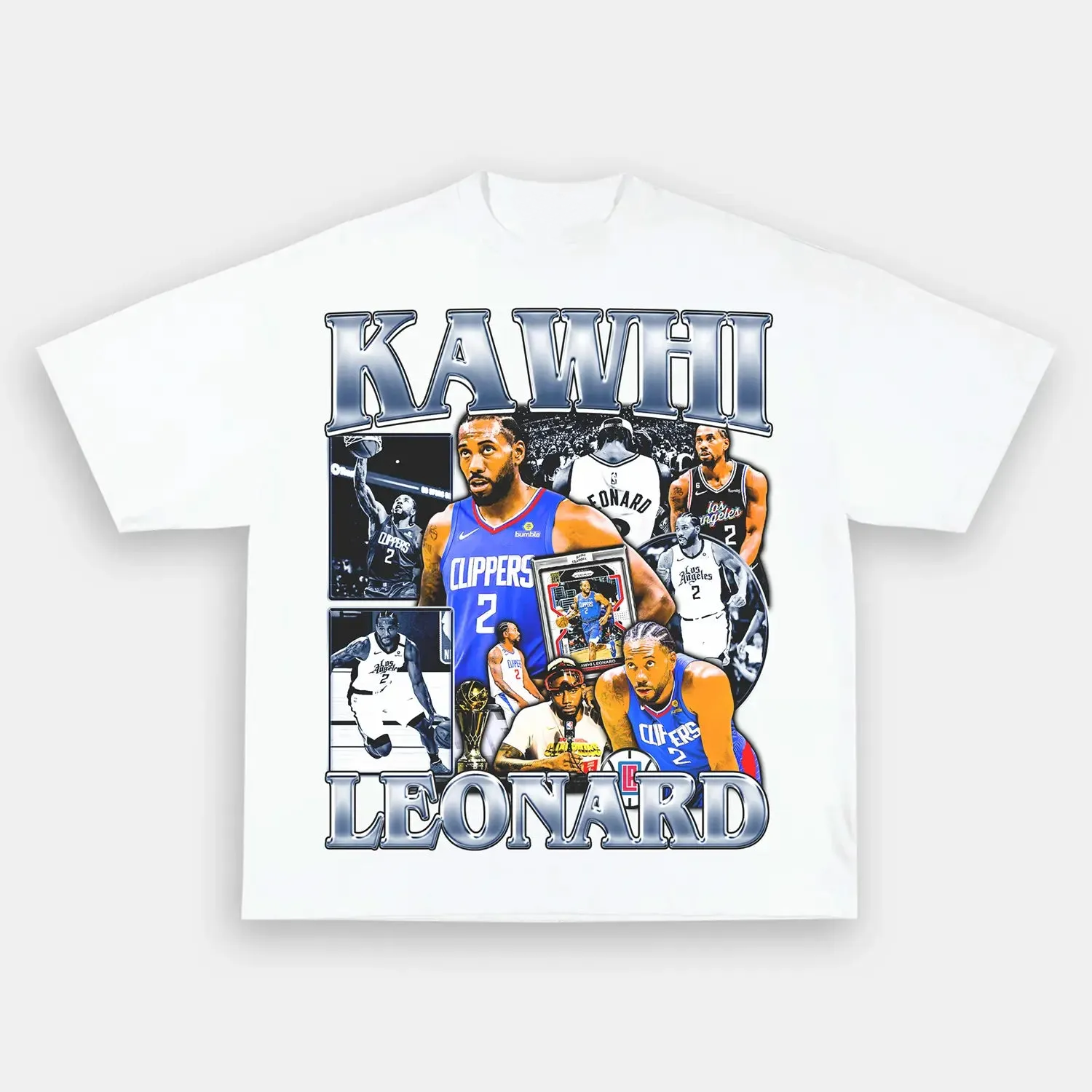 T-Shirt KAWHI LEONARD TEE Unisex-Adult Ultra Cotton Washed | TIDESENCE
