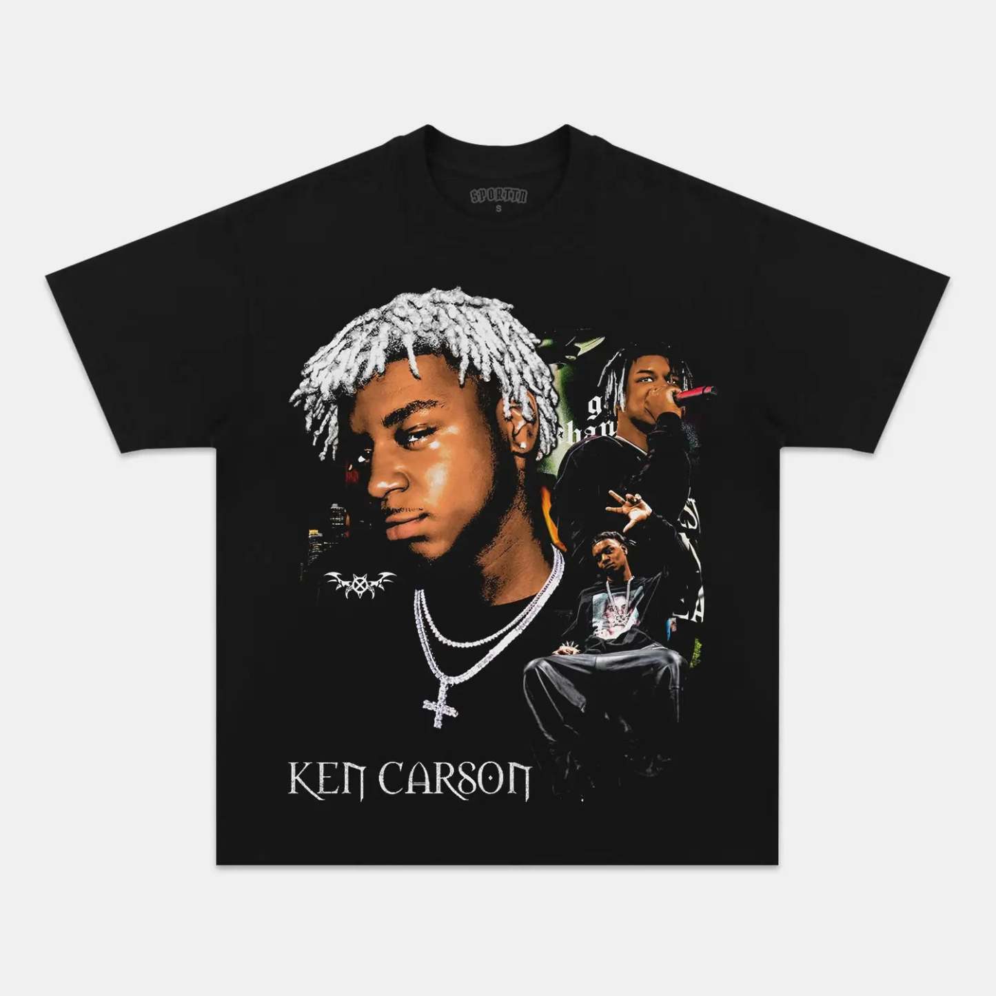 Unisex-Adult Ultra Cotton Washed T-Shirt Graphic KEN CARSON V4 TEE 