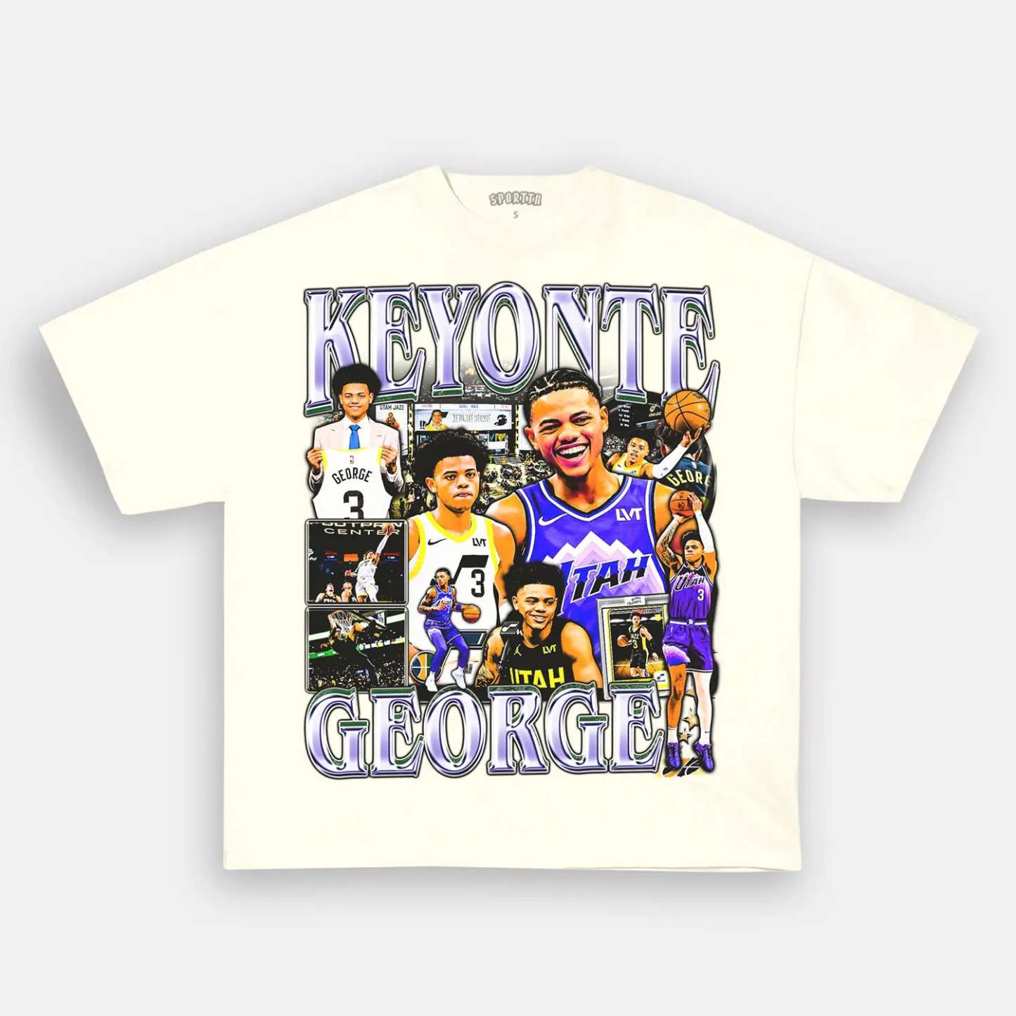 Unisex-Adult Ultra Cotton Washed T-Shirt Graphic KEYONTE GEORGE TEE