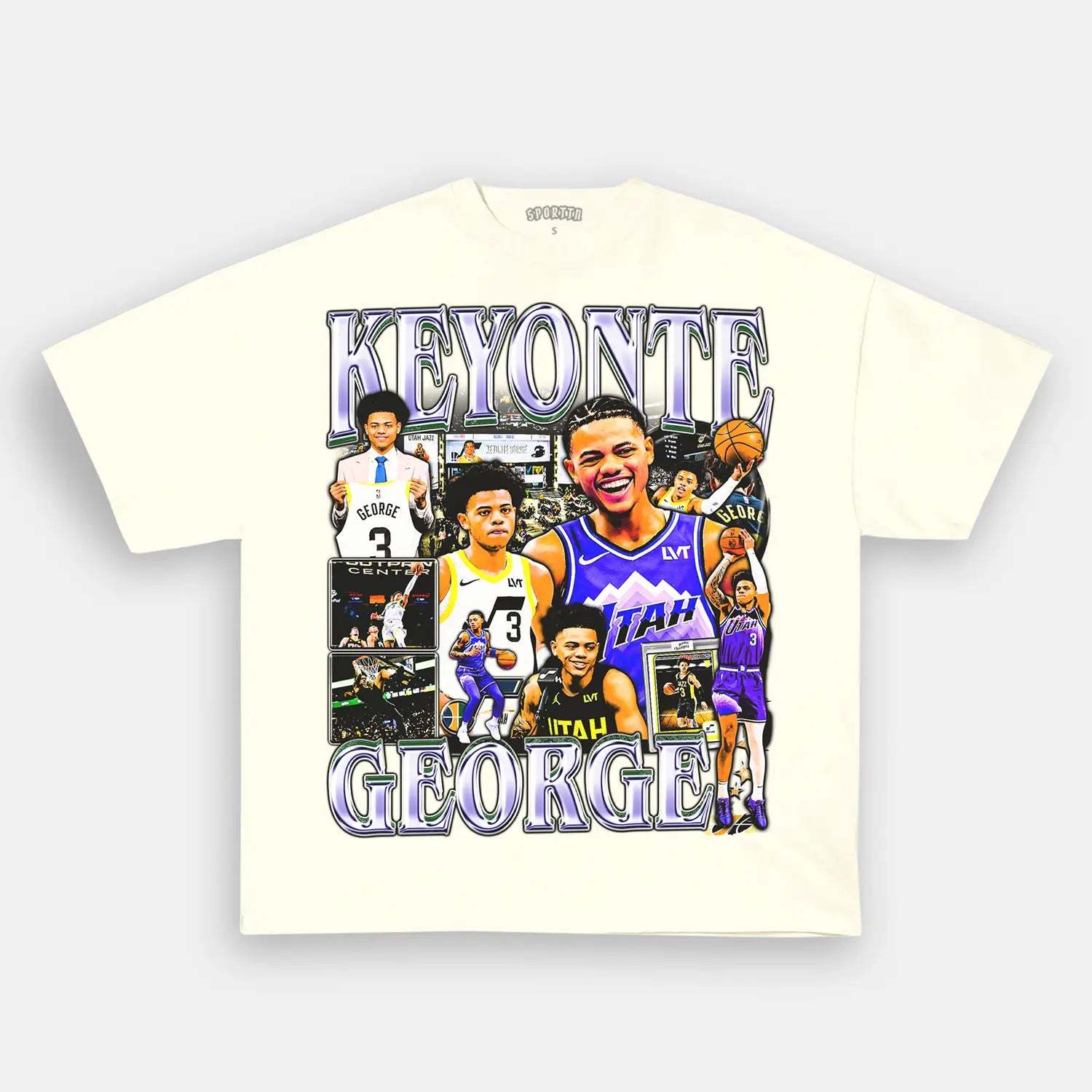 Unisex-Adult Ultra Cotton Washed T-Shirt Graphic KEYONTE GEORGE TEE