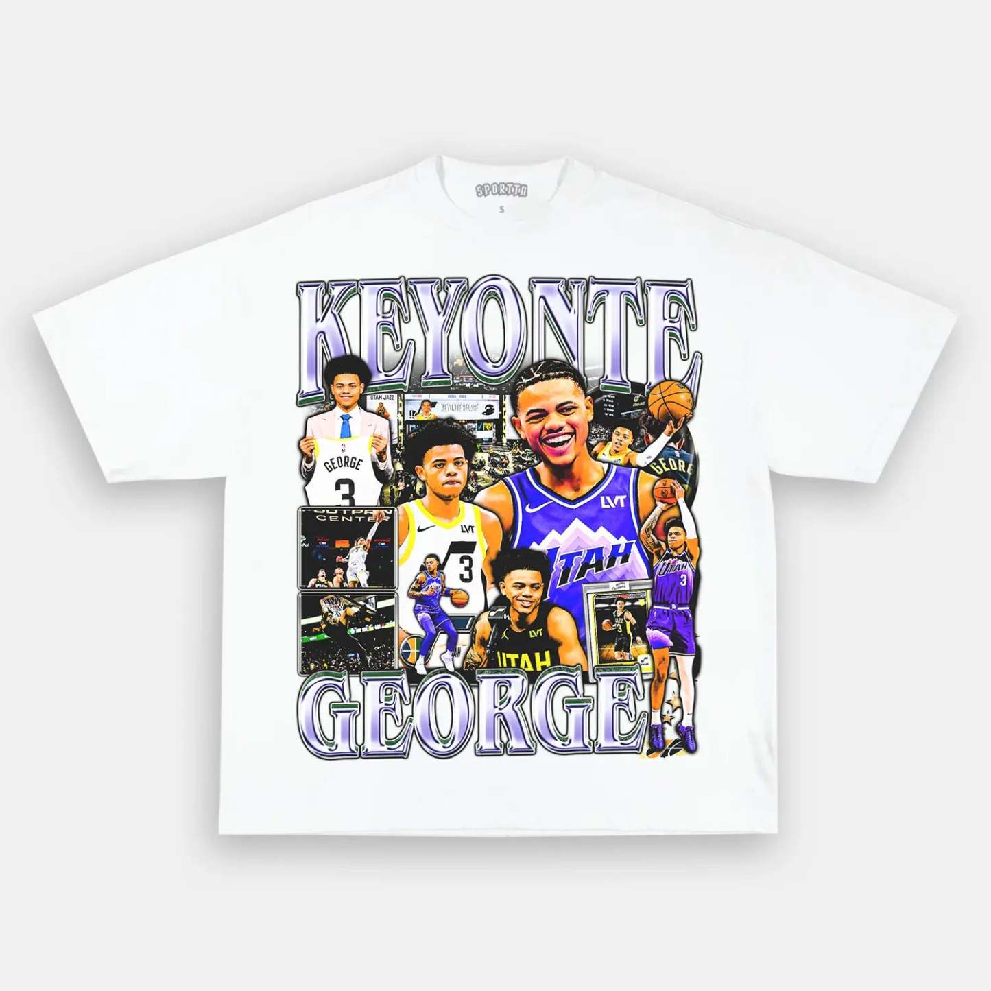 Unisex-Adult Ultra Cotton Washed T-Shirt Graphic KEYONTE GEORGE TEE