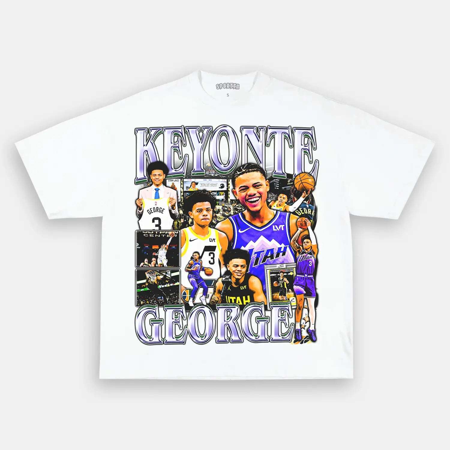 Unisex-Adult Ultra Cotton Washed T-Shirt Graphic KEYONTE GEORGE TEE