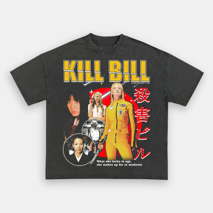 T-Shirt KILL BILL Graphic Unisex-Adult Ultra Cotton Washed | TIDESENCE