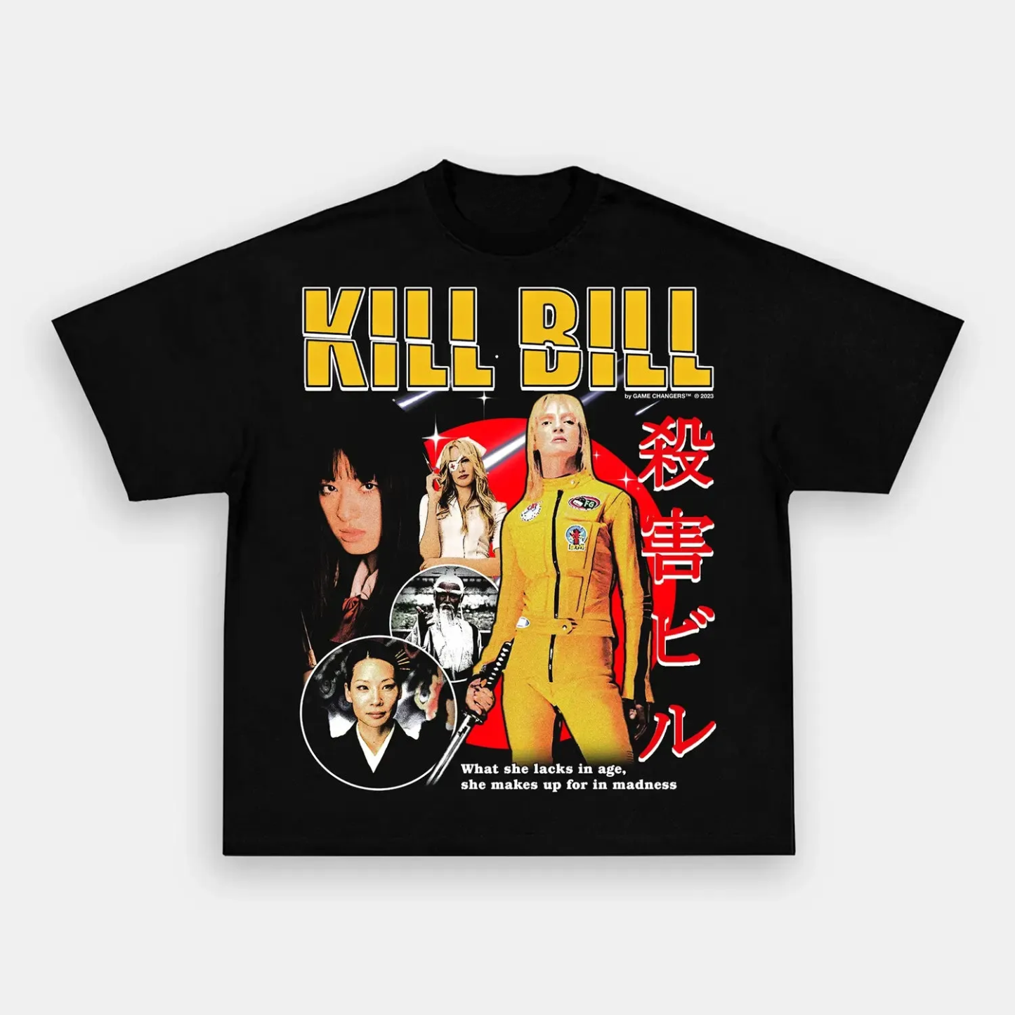 T-Shirt KILL BILL Graphic Unisex-Adult Ultra Cotton Washed | TIDESENCE