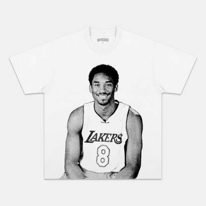 Unisex-Adult Ultra Cotton Washed T-Shirt Graphic  KOBE WHITE TEE 