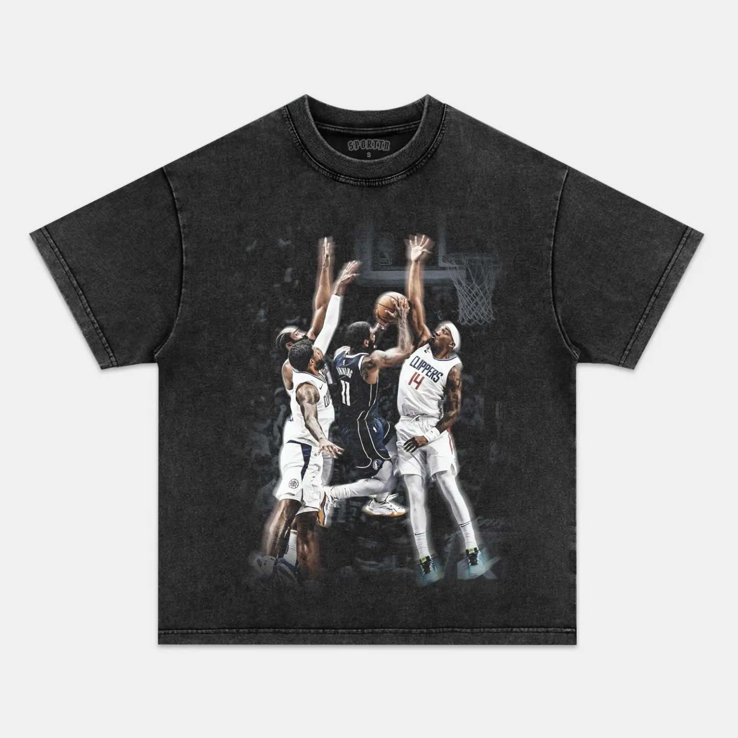 Unisex-Adult Ultra Cotton Washed T-Shirt Graphic KYRIE IRVING VINTAGE TEE