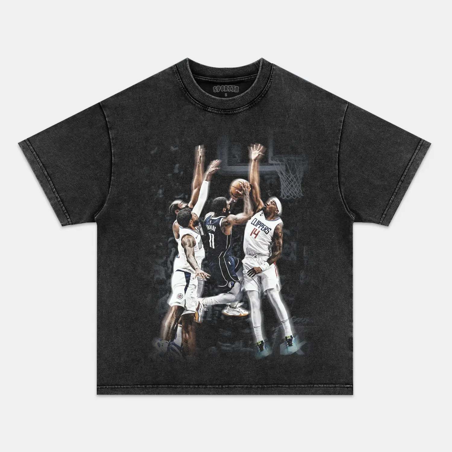Unisex-Adult Ultra Cotton Washed T-Shirt Graphic KYRIE IRVING VINTAGE TEE